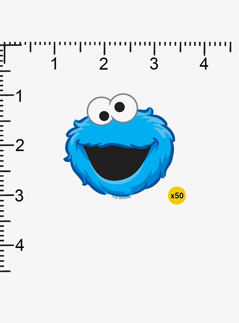Sesame Street Cookie Monster Miscellaneous 100ct Sticker Pack