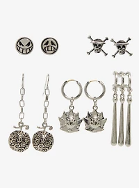 One Piece Silver Icons Earring Set - BoxLunch Exclusive