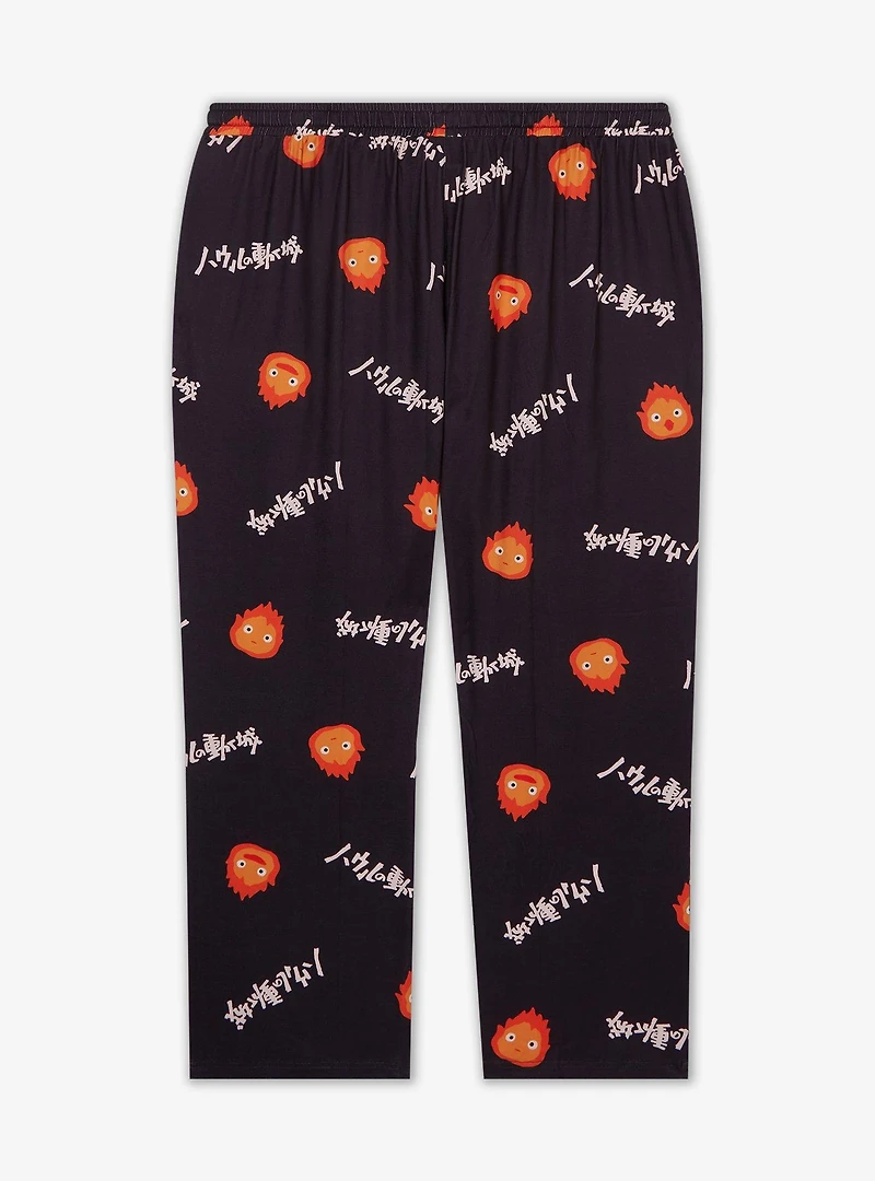 Studio Ghibli® Howl's Moving Castle Calcifer Allover Print Women's Plus Sleep Pants— BoxLunch Exclusive