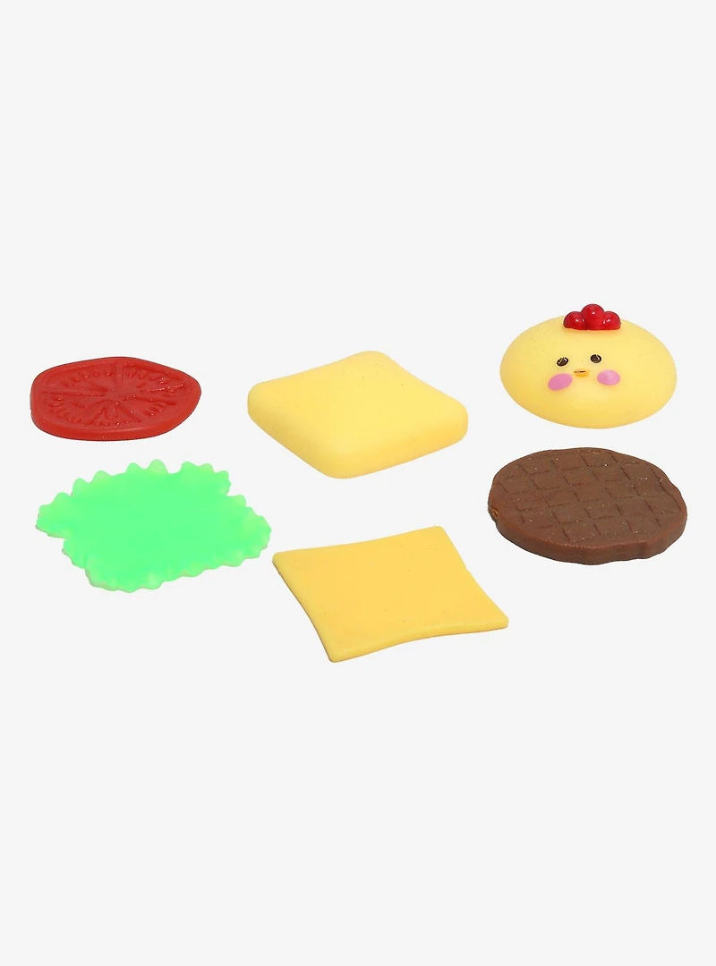 Chicken Burger Buildable Squishy Toy Set