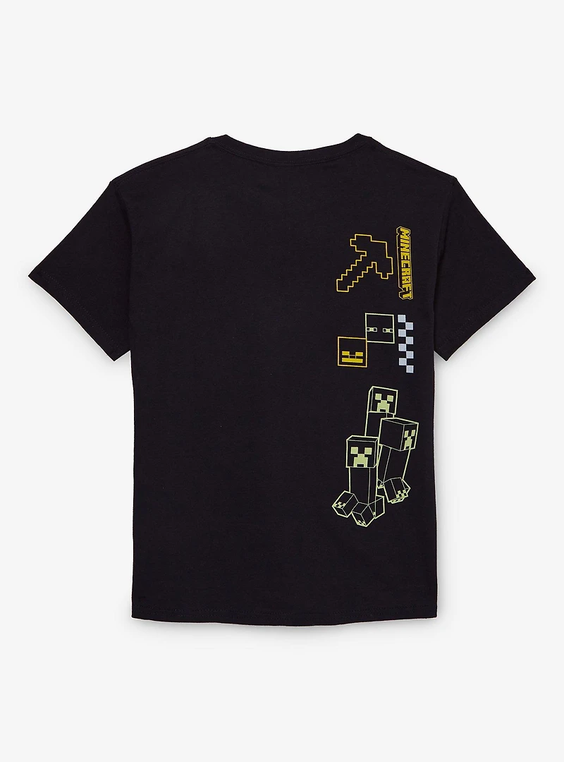 Minecraft Creeper Scattered Icons Youth T-Shirt - BoxLunch Exclusive