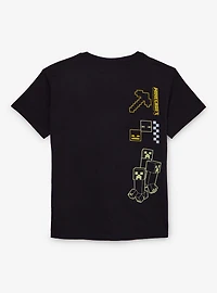 Minecraft Creeper Scattered Icons Youth T-Shirt - BoxLunch Exclusive