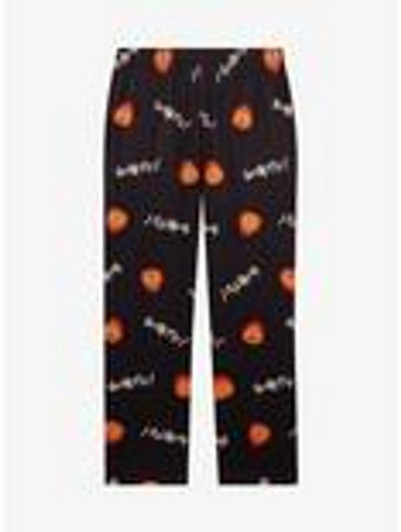 Studio Ghibli® Howl's Moving Castle Calcifer Japanese Lettering Allover Print Sleep Pants - BoxLunch Exclusive
