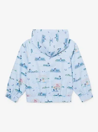Bluey Chilli & Rainy Day Allover Print Reversible Toddler Windbreaker - BoxLunch Exclusive
