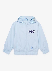 Bluey Chilli & Rainy Day Allover Print Reversible Toddler Windbreaker - BoxLunch Exclusive