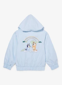 Bluey Chilli & Rainy Day Allover Print Reversible Toddler Windbreaker - BoxLunch Exclusive