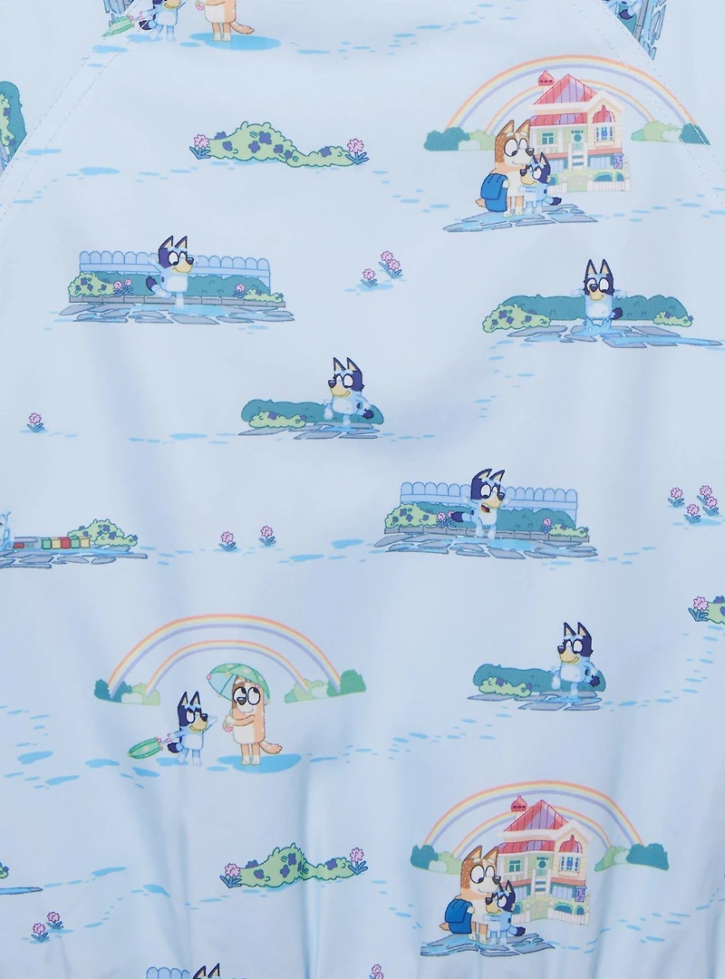 Bluey Chilli & Rainy Day Allover Print Reversible Toddler Windbreaker - BoxLunch Exclusive