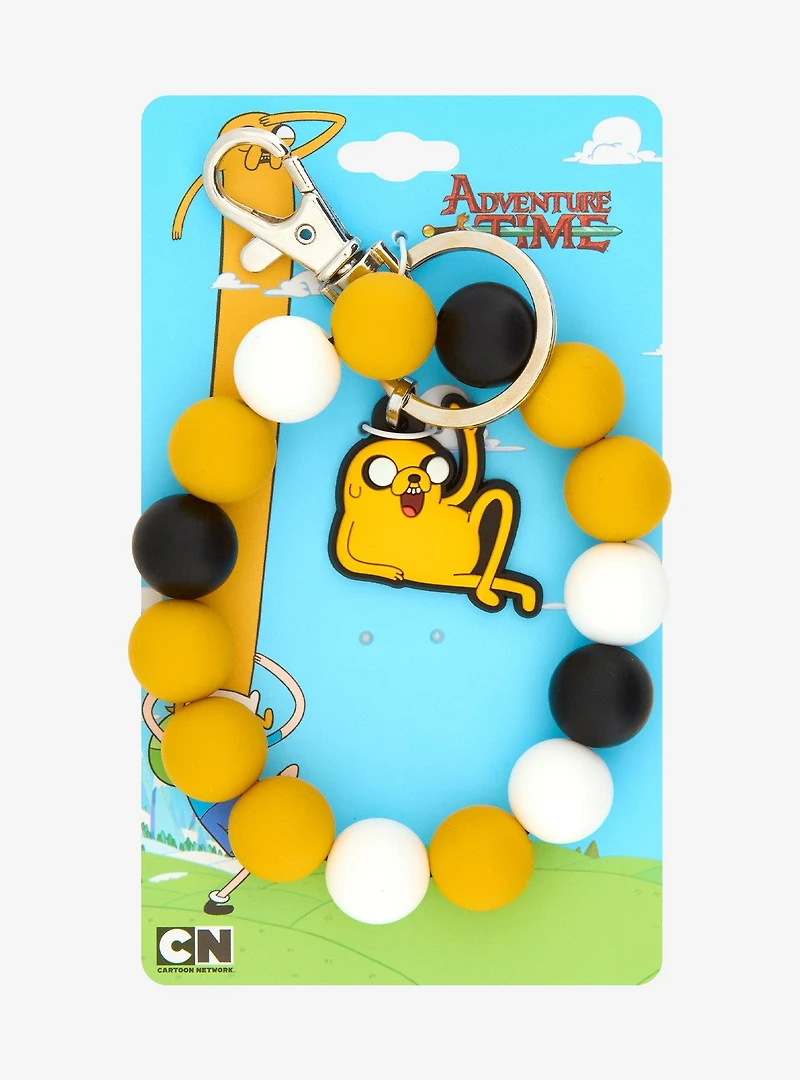 Adventure Time Jake Beaded Charm Wristlet Keychain
