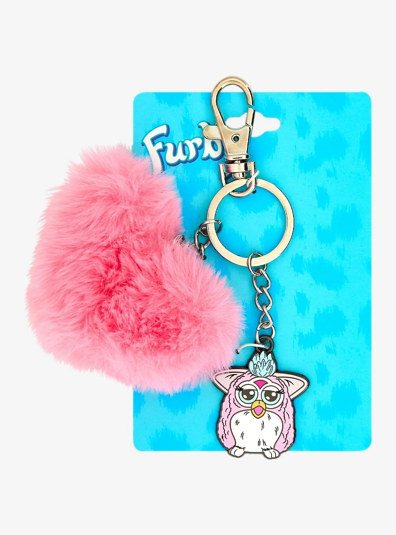 Furby Pom Pom Charm Keychain