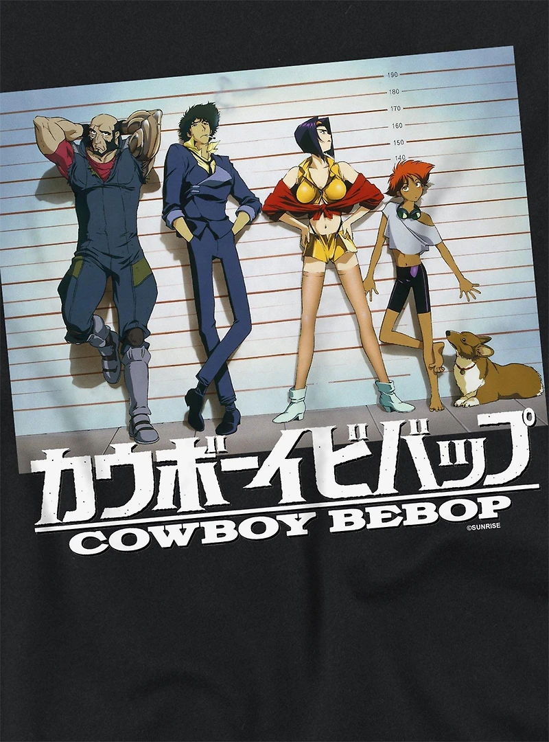 Cowboy Bebop Crew Line Up Women's Crop Top T-Shirt