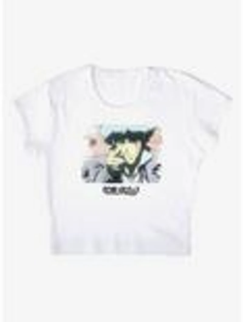 Cowboy Bebop Spike Spiegel's End Cap Sleeve Baby Rib Women's Crop Top