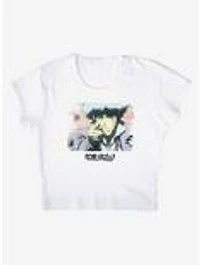 Cowboy Bebop Spike Spiegel's End Cap Sleeve Baby Rib Women's Crop Top