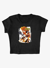 Cowboy Bebop Crew Bounty Hunting Cap Sleeve Baby Rib Women's Crop Top