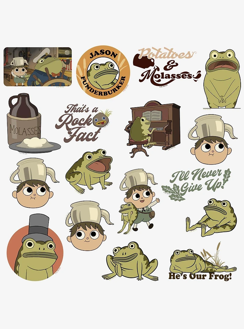 Over The Garden Wall Greg and Frog 100ct Sticker Pack