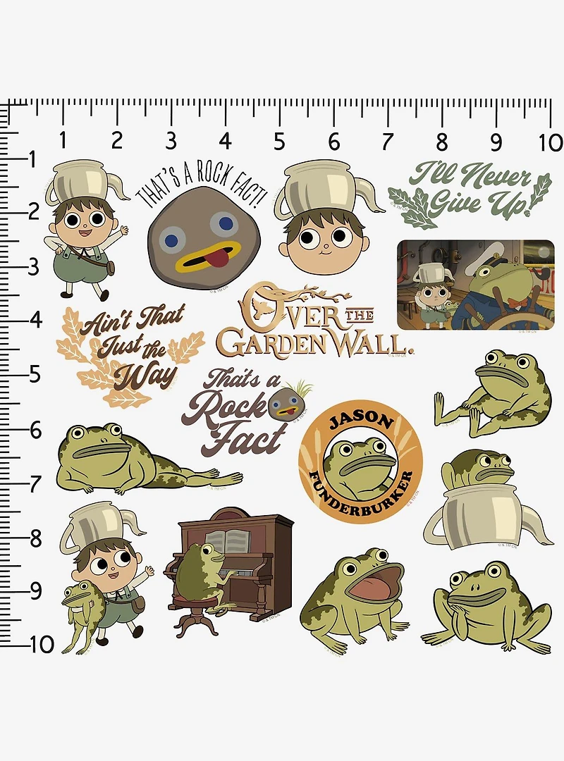 Over The Garden Wall Greg and Frog 100ct Sticker Pack