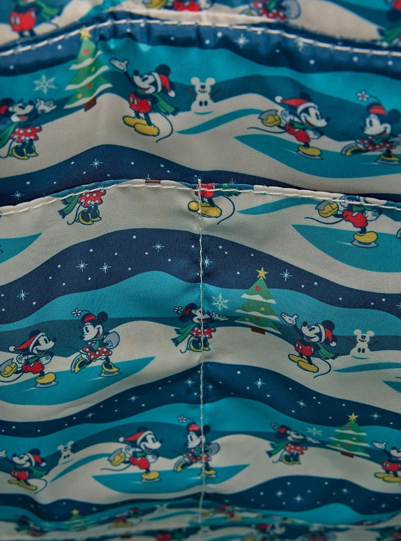 Loungefly Disney Mickey & Friends Holiday Convertible Tote Bag