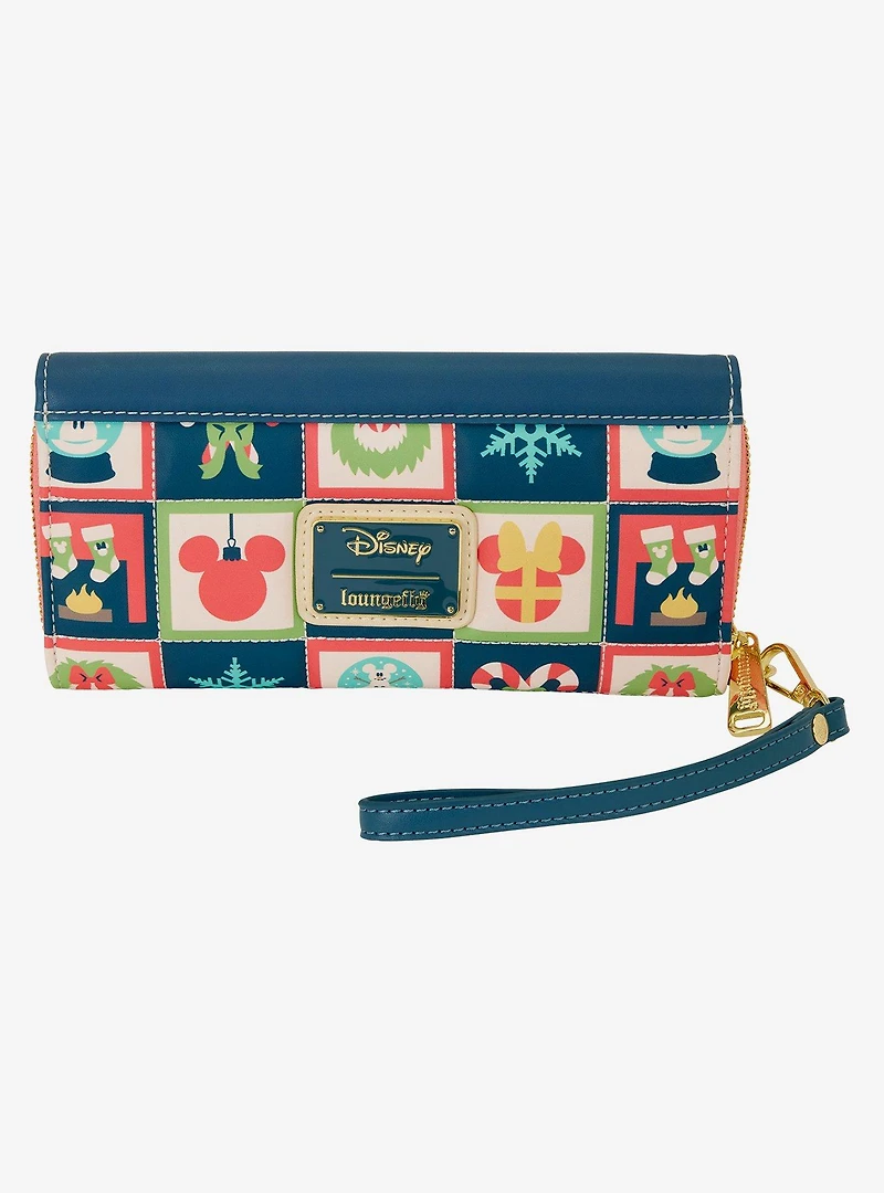 Loungefly Disney Mickey & Minnie Sledding Wristlet Wallet