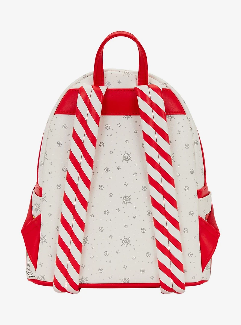 Loungefly Peanuts Snoopy & Woodstock Holiday Wreath Mini Backpack