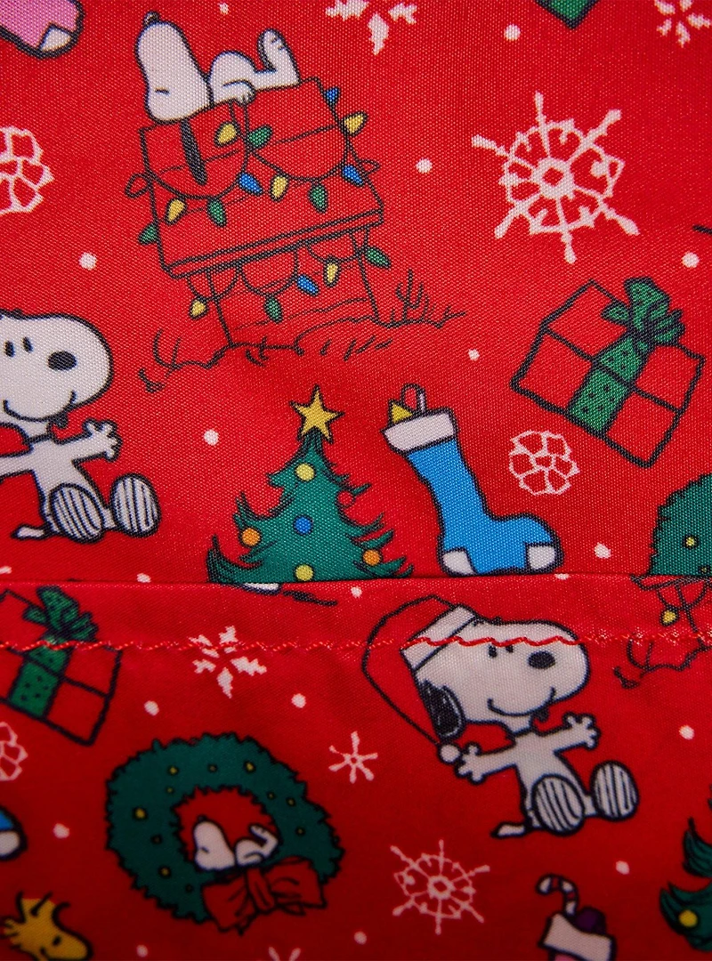 Loungefly Peanuts Snoopy & Woodstock Holiday Wreath Mini Backpack