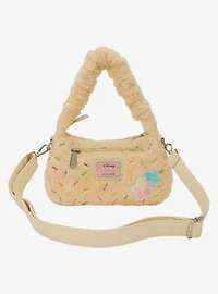 Loungefly Disney Zootopia 2 Cotton Candy Clawhauser Plush Crossbody Bag