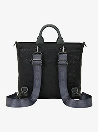 Loungefly Wednesday Black Roses Convertible Tote Bag