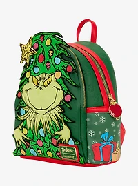 Loungefly Dr. Seuss How The Grinch Stole Christmas Holiday Tree Light-Up Mini Backpack
