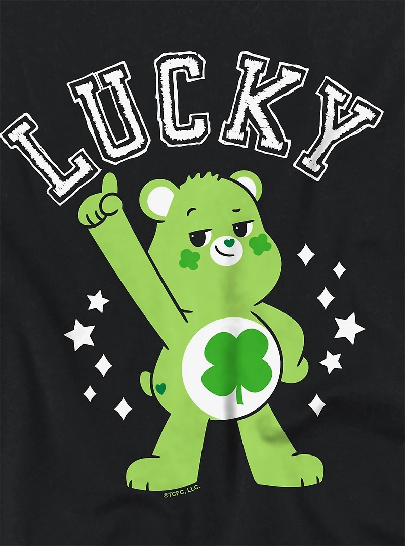 Care Bears Good Luck Bear Lucky Women's Crop Top Black