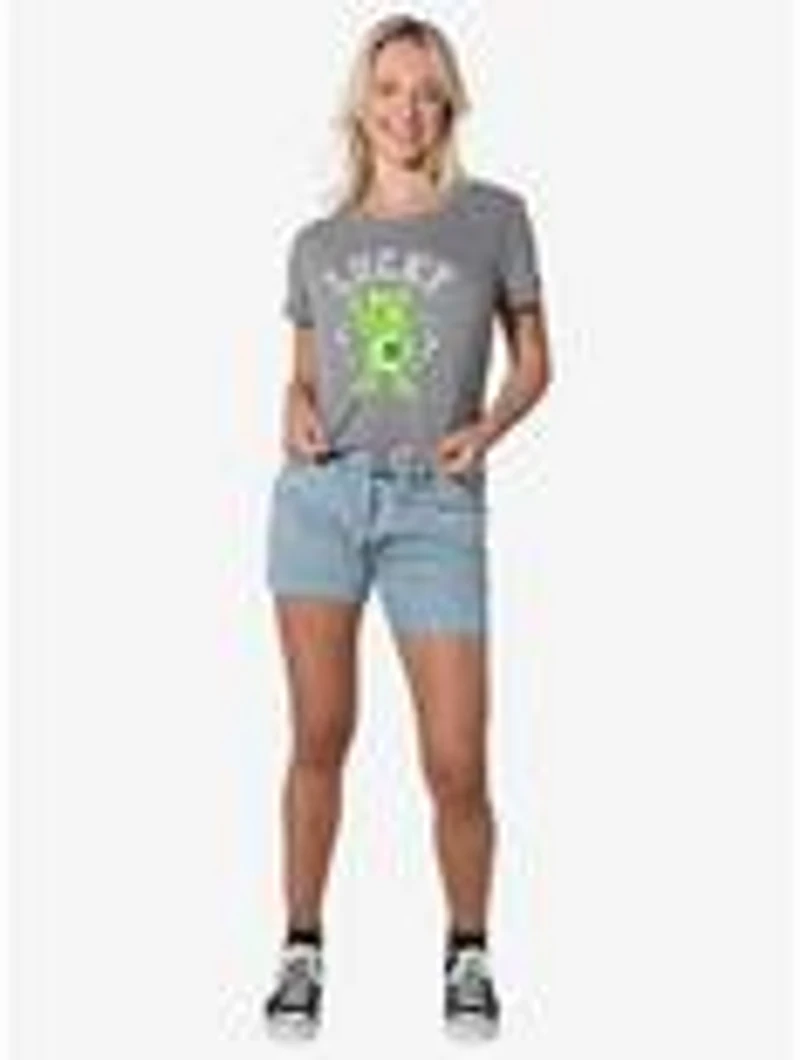Care Bears Good Luck Bear Lucky Women's Crop Top Grey