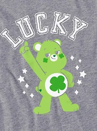 Care Bears Good Luck Bear Lucky Women's Crop Top Grey