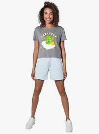 Care Bears Get Lucky Women's Crop Top Grey