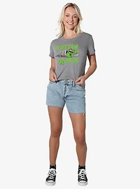 Sesame Street Oscar Rotten Luck Women's Crop Top Grey