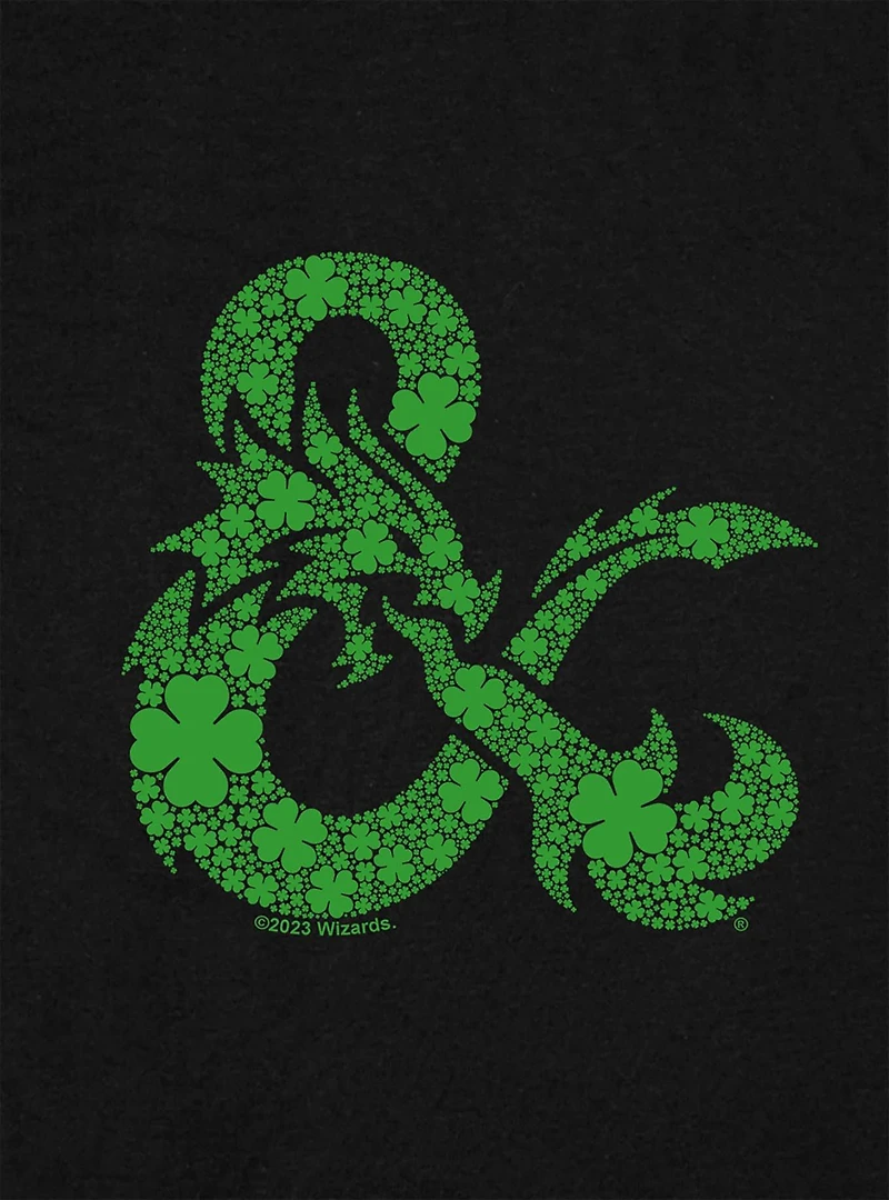 Dungeons & Dragons Shamrock Logo Cap Sleeve Baby Rib Women's Crop Top