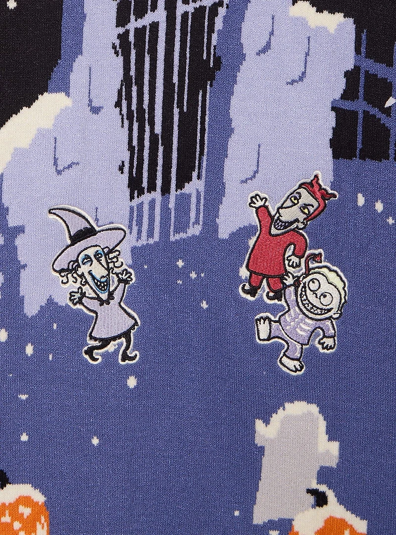Disney The Nightmare Before Christmas Graveyard Snowy Scenic Women's Plus Cardigan — BoxLunch Exclusive