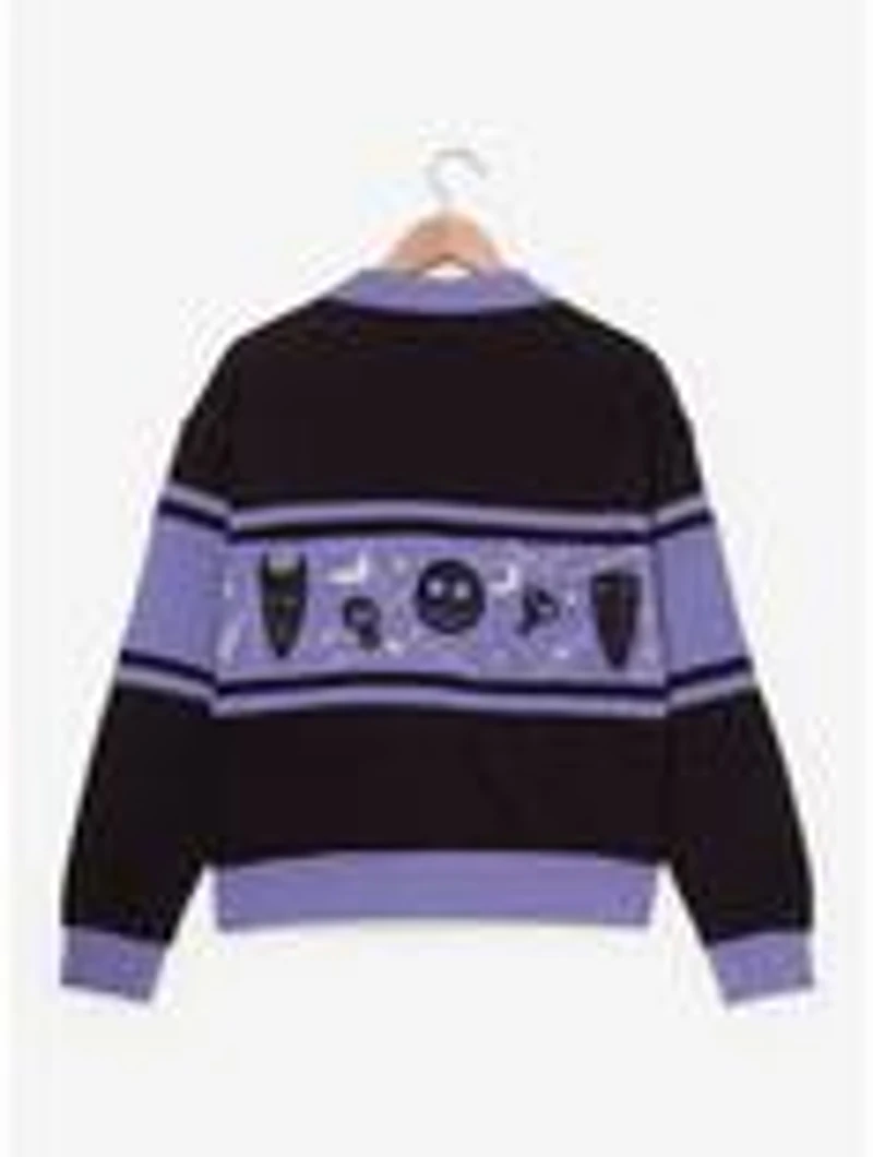 Disney The Nightmare Before Christmas Glow-in-the-Dark Women's Quarter Zip Crewneck — BoxLunch Exclusive