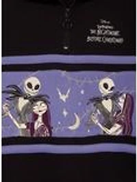Disney The Nightmare Before Christmas Glow-in-the-Dark Women's Quarter Zip Crewneck — BoxLunch Exclusive