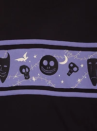 Disney The Nightmare Before Christmas Glow-in-the-Dark Women's Quarter Zip Crewneck — BoxLunch Exclusive