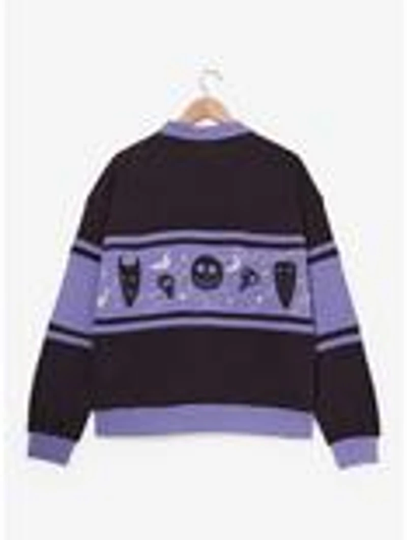 Disney The Nightmare Before Christmas Glow-in-the-Dark Women's Plus Quarter Zip Crewneck — BoxLunch Exclusive