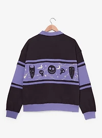 Disney The Nightmare Before Christmas Glow-in-the-Dark Women's Plus Quarter Zip Crewneck — BoxLunch Exclusive