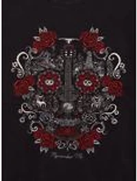 Disney Pixar Coco Embroidered Icons Sugar Skull Crewneck - BoxLunch Exclusive