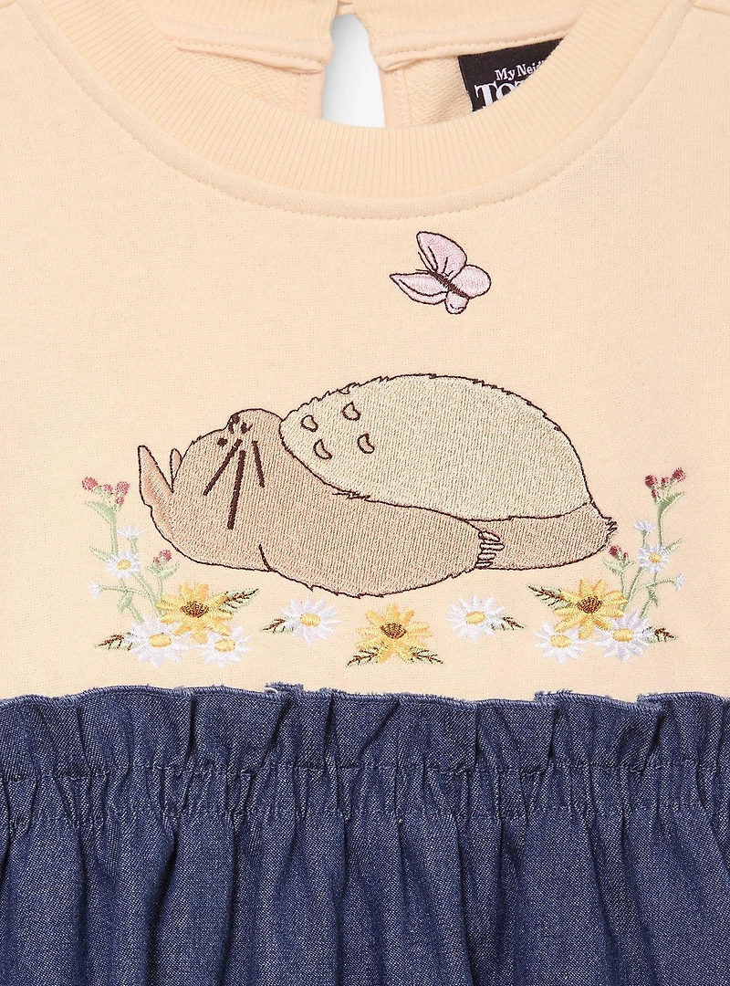 Studio Ghibli® My Neighbor Totoro Embroidered Toddler Sweater Dress — BoxLunch Exclusive