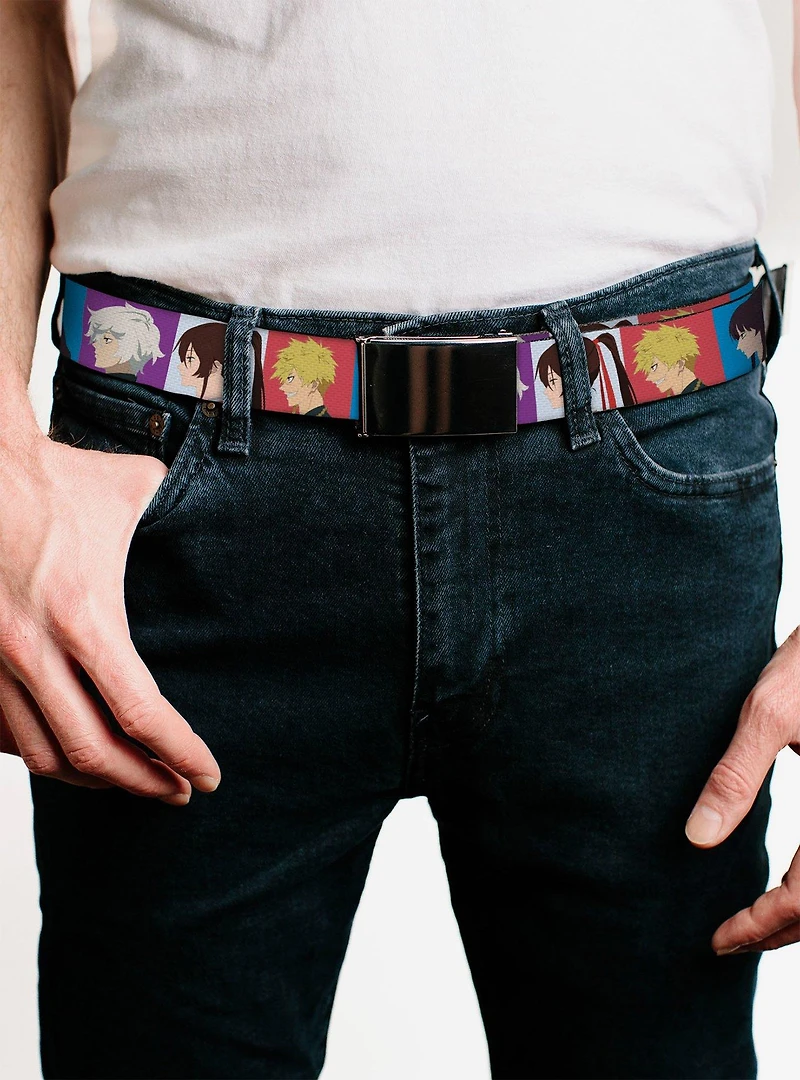 Hell's Paradise Gabimaru Sagiri Chobe & Toma Profile Blocks Flip Web Belt