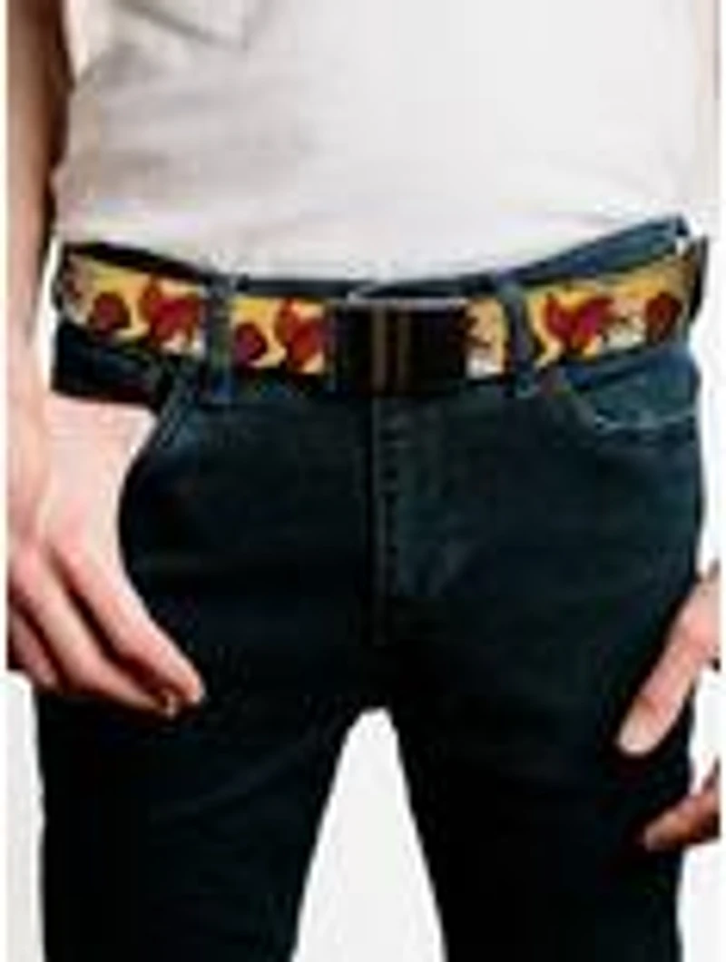 My Hero Academia Mirio Togata Upper Cut Pose Yellow Flip Web Belt