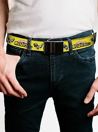My Hero Academia Character Trio Pose & Title Logo Yellow Flip Web Belt