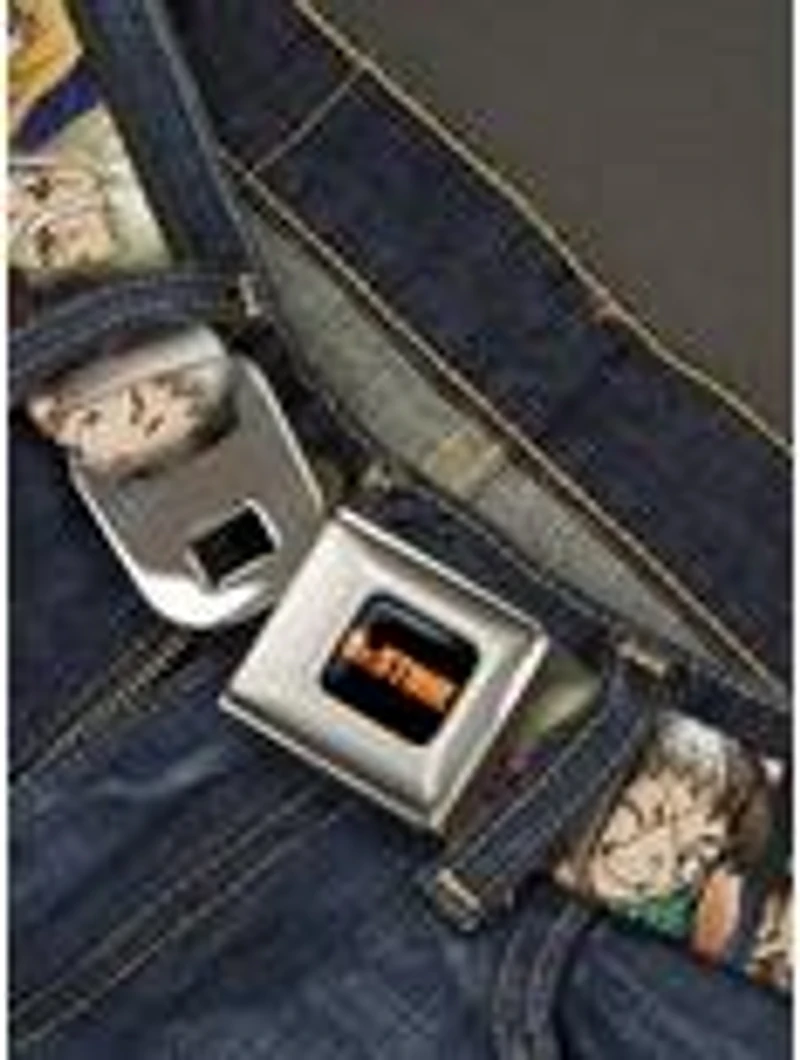 Dr. Stone Character Group Faces Close Up Seatbelt Buckle Belt