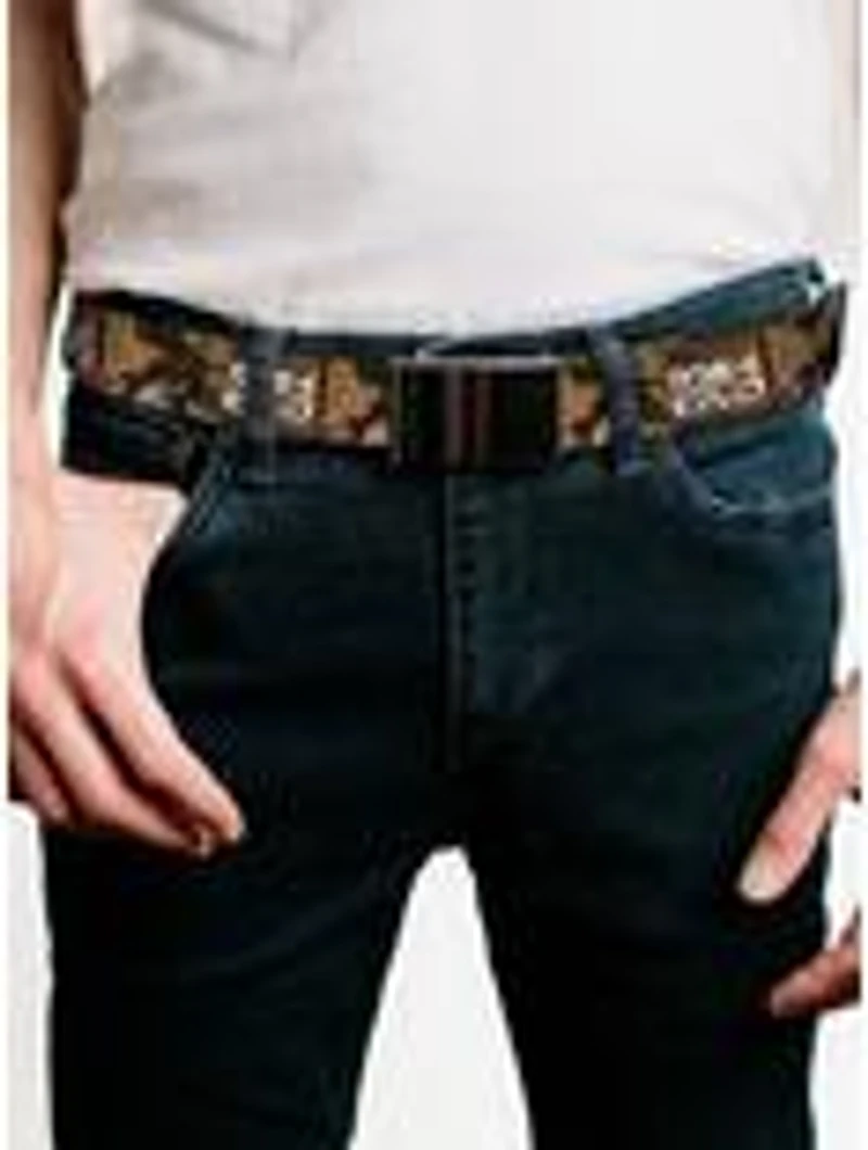 Cowboy Bebop Crew Group Pose & Title Logo Blocks Flip Web Belt