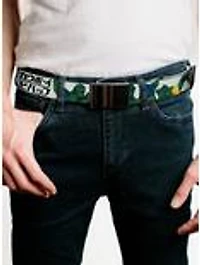 Cowboy Bebop Crew Group Pose & Logo White Black Flip Web Belt