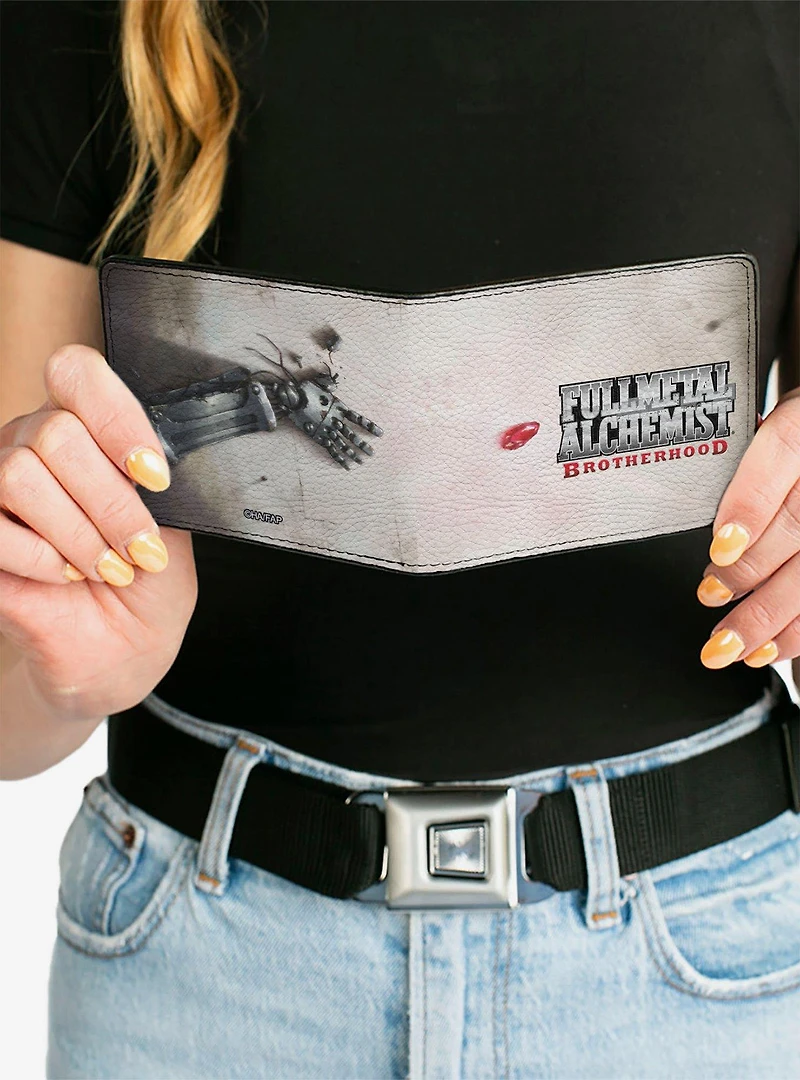 Fullmetal Alchemist: Brotherhood Edwards Automail Arm & Logo Bifold Wallet