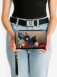 Fullmetal Alchemist: Brotherhood Five Character Pose Tan Zip Around Wallet