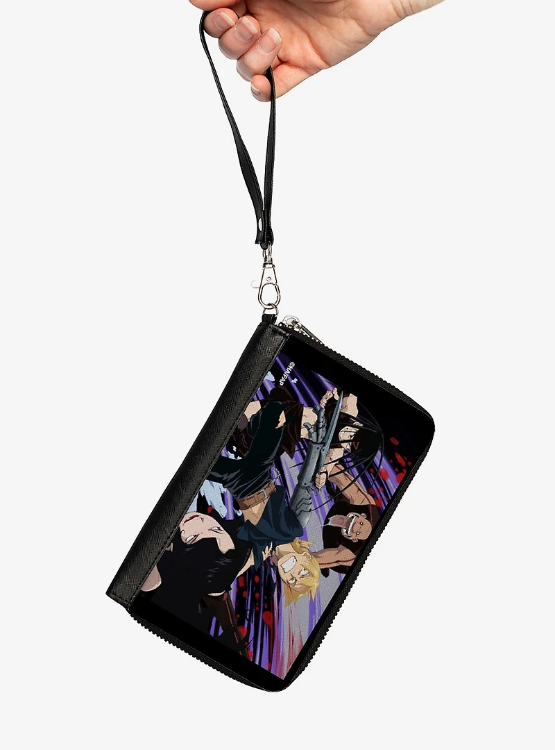 Fullmetal Alchemist: Brotherhood Edward & Three Homunculi Zip Around Wallet