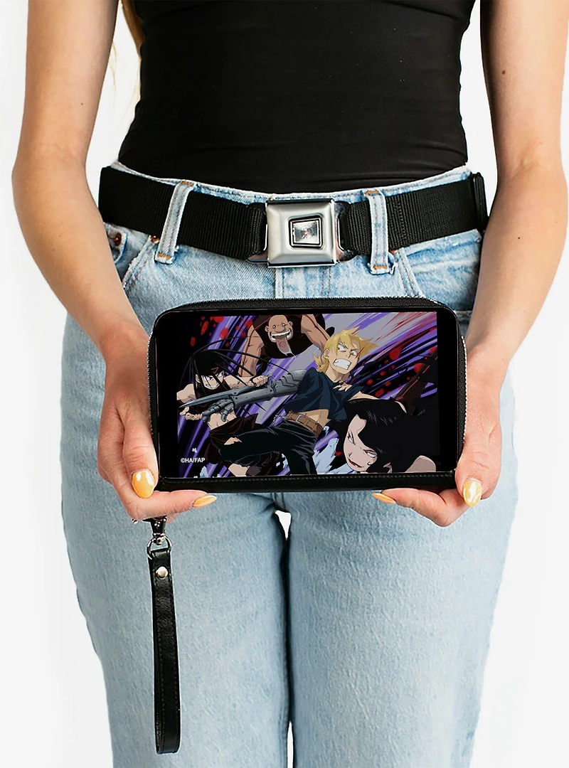 Fullmetal Alchemist: Brotherhood Edward & Three Homunculi Zip Around Wallet